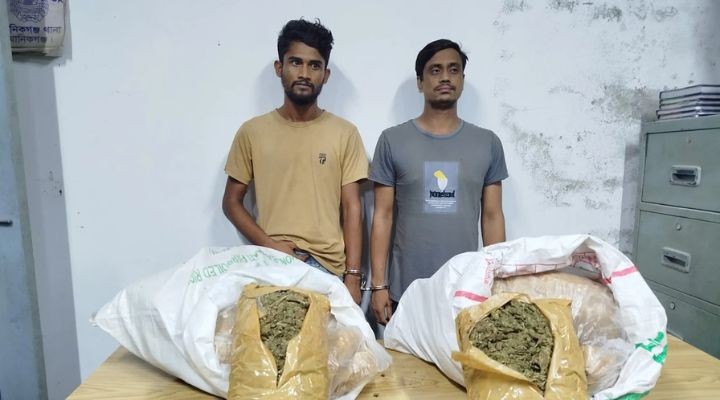 মানিকগঞ্জে ১৩ কেজি গাঁজাসহ ২ কারবারি আটক